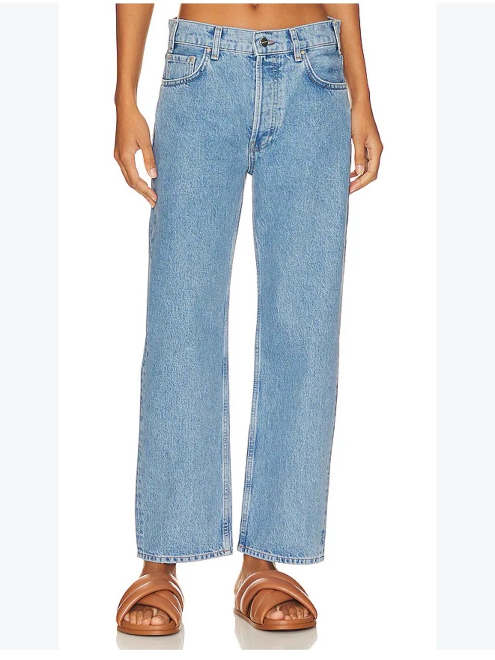 ANINE BING Gavin Jeans in Clean Blue
